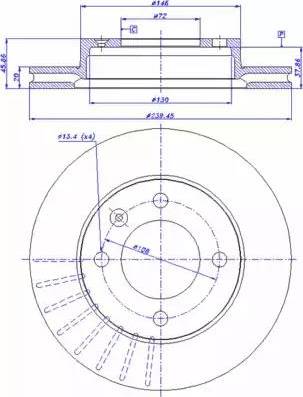 CAR 142.246 - Тормозной диск autospares.lv