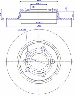 NK 202546 - Тормозной диск autospares.lv