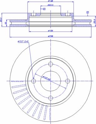 CAR 142.242 - Тормозной диск autospares.lv