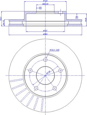 CAR 142.261 - Тормозной диск autospares.lv