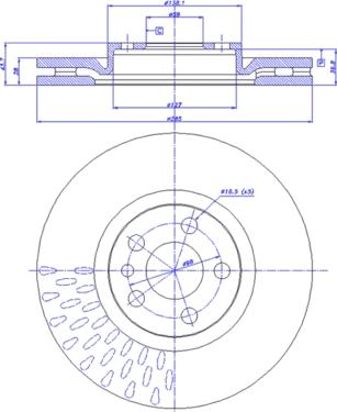 CAR 142.205 - Тормозной диск autospares.lv