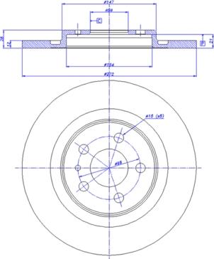 CAR 142.206 - Тормозной диск autospares.lv