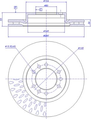 CAR 142.207 - Тормозной диск autospares.lv