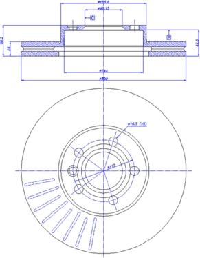 CAR 09.9931.14 - Тормозной диск autospares.lv