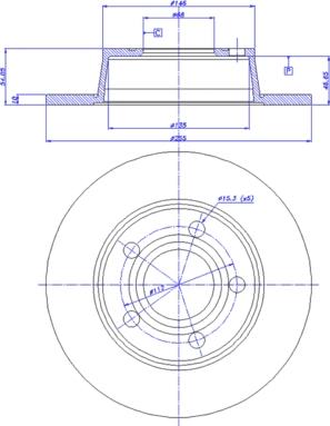 CAR 142.282 - Тормозной диск autospares.lv