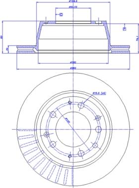 Brembo 09.5784.10 - Тормозной диск autospares.lv