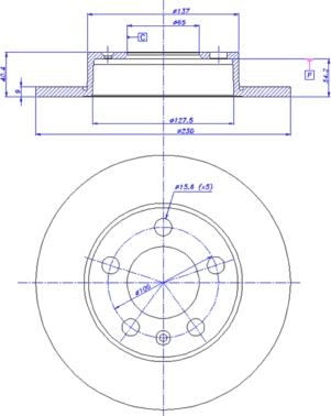 CAR 142.749 - Тормозной диск autospares.lv