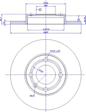 CAR 142.744 - Тормозной диск autospares.lv