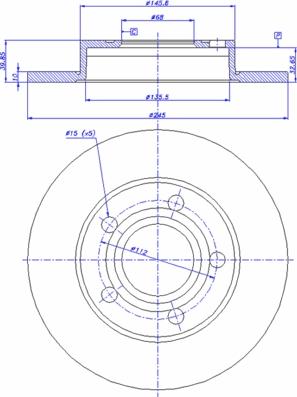 CAR 142.745 - Тормозной диск autospares.lv