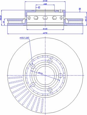 CAR 142.740 - Тормозной диск autospares.lv