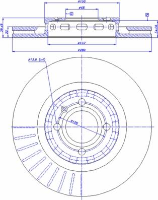 CAR 142.741 - Тормозной диск autospares.lv