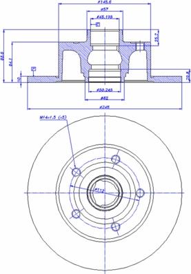 CAR 142.750 - Тормозной диск autospares.lv