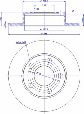 Kawe 6513 00 - Тормозной диск autospares.lv