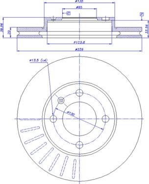 CAR 142.715 - Тормозной диск autospares.lv