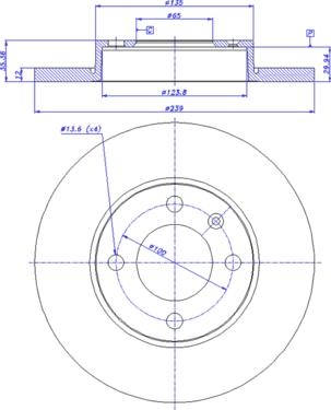 CAR 142.710 - Тормозной диск autospares.lv