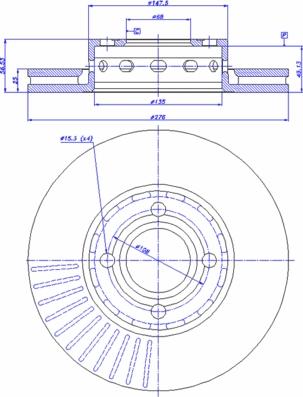 CAR 142.734 - Тормозной диск autospares.lv