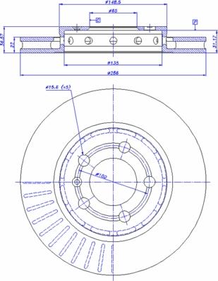 CAR 142.726 - Тормозной диск autospares.lv