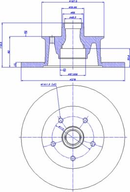 CAR 142.721 - Тормозной диск autospares.lv