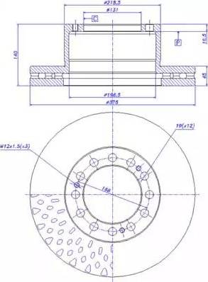 CAR 150.455 - Тормозной диск autospares.lv