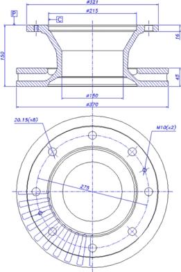 CAR 150.090 - Тормозной диск autospares.lv