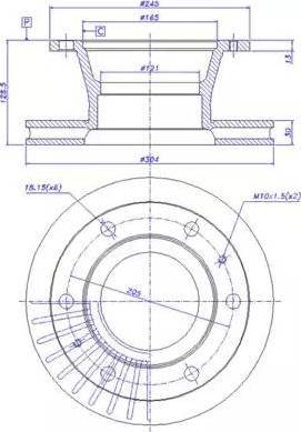 CAR 150.071 - Тормозной диск autospares.lv