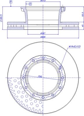 CAR 150.120 - Тормозной диск autospares.lv