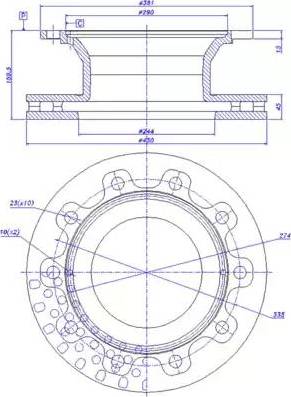 CAR 150.390 - Тормозной диск autospares.lv