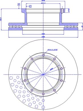 CAR 150.340 - Тормозной диск autospares.lv