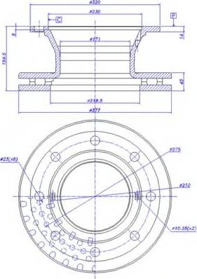 CAR 150.375 - Тормозной диск autospares.lv