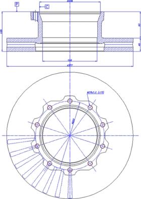 Knorr Bremse K069333 - Тормозной диск autospares.lv