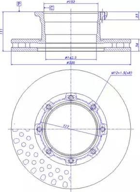 CAR 150.280 - Тормозной диск autospares.lv