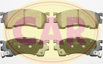 CAR PNT955 - Тормозные колодки, дисковые, комплект autospares.lv