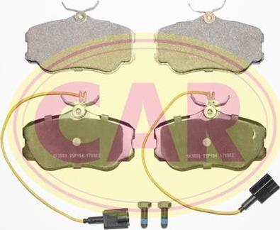 CAR PNT401 - Тормозные колодки, дисковые, комплект autospares.lv