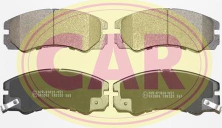 CAR PNT565 - Тормозные колодки, дисковые, комплект autospares.lv