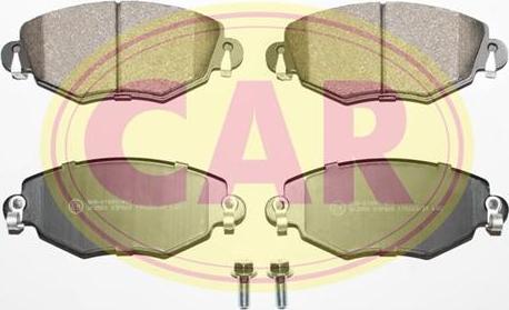 CAR PNT568 - Тормозные колодки, дисковые, комплект autospares.lv