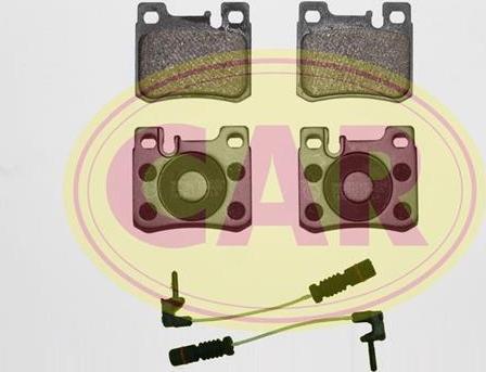 CAR PNT584A - Тормозные колодки, дисковые, комплект autospares.lv