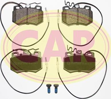 CAR PNT585 - Тормозные колодки, дисковые, комплект autospares.lv