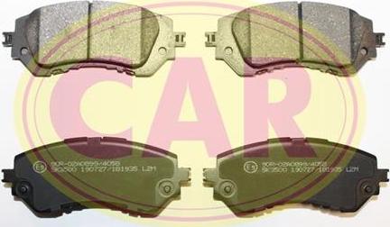 CAR PNT5391 - Тормозные колодки, дисковые, комплект autospares.lv