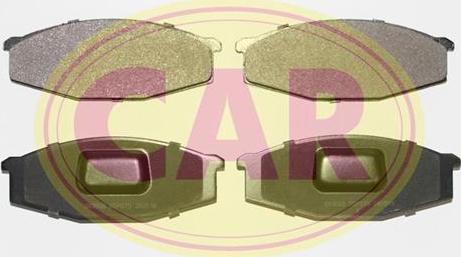 CAR PNT575 - Тормозные колодки, дисковые, комплект autospares.lv