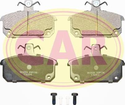 CAR PNT691 - Тормозные колодки, дисковые, комплект autospares.lv