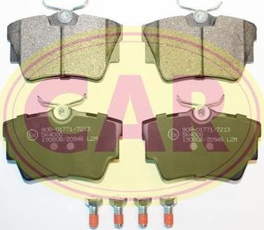 CAR PNT649 - Тормозные колодки, дисковые, комплект autospares.lv