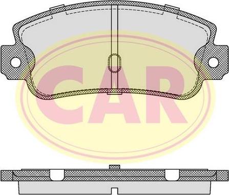 CAR PNT601 - Тормозные колодки, дисковые, комплект autospares.lv