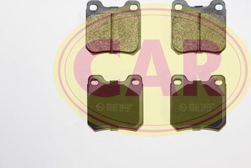 CAR PNT602 - Тормозные колодки, дисковые, комплект autospares.lv