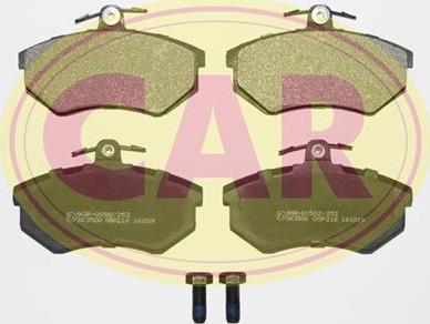 CAR PNT612 - Тормозные колодки, дисковые, комплект autospares.lv