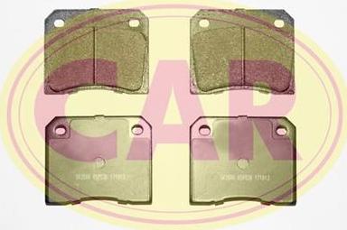 CAR PNT035 - Тормозные колодки, дисковые, комплект autospares.lv