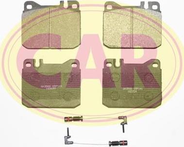 CAR PNT141A - Тормозные колодки, дисковые, комплект autospares.lv