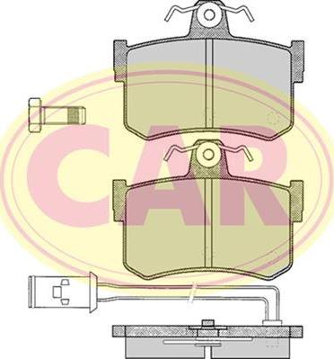 CAR PNT143 - Тормозные колодки, дисковые, комплект autospares.lv