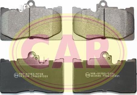 CAR PNT1331 - Тормозные колодки, дисковые, комплект autospares.lv