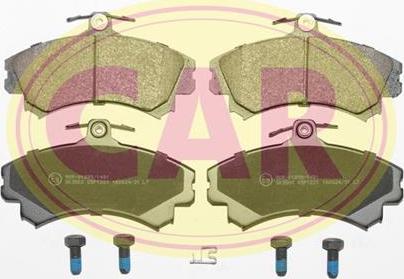 CAR PNT1221 - Тормозные колодки, дисковые, комплект autospares.lv