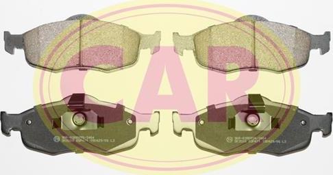 CAR PNT174 - Тормозные колодки, дисковые, комплект autospares.lv